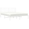 Vidaxl Estructura De Cama Con Cabecero Metal Blanca 160x200 Cm