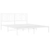 Vidaxl Estructura De Cama Con Cabecero Metal Blanca 160x200 Cm