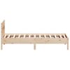 Estructura De Cama Con Cabecero Madera Maciza Pino 90x190 Cm Marrón