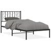 Vidaxl Estructura De Cama Con Cabecero Metal Negro 90x200 Cm