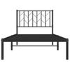 Vidaxl Estructura De Cama Con Cabecero Metal Negro 90x200 Cm