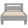 Vidaxl Cama Con Cabecero Madera De Ingeniería Gris Sonoma 90x190 Cm