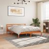 Vidaxl Estructura De Cama Madera Maciza Pino Marrón Cera 160x200 Cm