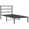 Vidaxl Estructura De Cama Con Cabecero Metal Negro 90x200 Cm