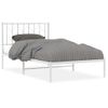 Vidaxl Estructura De Cama De Metal Con Cabecero Blanco 100x190 Cm