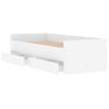 Vidaxl Estructura De Cama Con Cajones Blanco 90x200 Cm