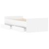 Vidaxl Estructura De Cama Con Cajones Blanco 90x200 Cm