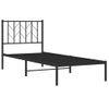 Vidaxl Estructura De Cama Con Cabecero Metal Negro 80x200 Cm