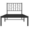 Vidaxl Estructura De Cama Con Cabecero Metal Negro 80x200 Cm