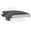 Vidaxl Estructura De Cama De Metal Con Cabecero Blanca 150x200 Cm