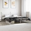 Vidaxl Estructura De Cama Con Cabecero Metal Blanca 200x200 Cm