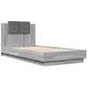 Vidaxl Cama Con Cabecero Madera De Ingeniería Gris Sonoma 90x190 Cm