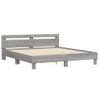 Vidaxl Cama Con Cabecero Madera De Ingeniería Gris Sonoma 160x200 Cm