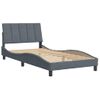 Vidaxl Estructura Cama Con Cabecero Terciopelo Gris Oscuro 100x200 Cm