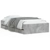 Vidaxl Cama Con Cajones Madera Ingeniería Gris Hormigón 90x200 Cm