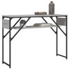 Vidaxl Mesa Consola Estante Madera Ingeniería Sonoma Gris 105x30x75 Cm