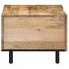 Mesa De Centro De Madera Maciza Mango 100x54x40 Cm Marrón