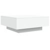 Vidaxl Mesa De Centro Con Luces Led Blanco 80x80x31 Cm