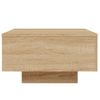 Vidaxl Mesa De Centro Madera De Ingeniería Roble Sonoma 55x55x31 Cm Marrón