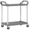 Carrito De 2 Niveles Aluminio Gris 99x50x97 Cm