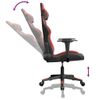 Silla Gaming De Masaje Cuero Sintético Negro Y Rojo