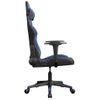 Silla Gaming De Masaje Cuero Sintético Negro Y Azul