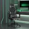 Silla Gaming De Masaje Cuero Sintético Negro Y Camuflaje Multicolor