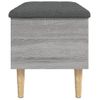 Vidaxl Banco Con Almacenaje Madera Ingeniería Gris Sonoma 82x42x46 Cm