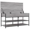 Vidaxl Banco Zapatero Madera De Ingeniería Gris Sonoma 100x42,5x50 Cm