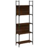 Vidaxl Librería De 5 Estantes Madera Roble Marrón 60,5x24x166,5 Cm