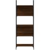 Vidaxl Librería De 5 Estantes Madera Roble Marrón 60,5x24x166,5 Cm