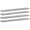 Estantes Pared 4 Uds Madera Ingeniería Gris Sonoma 60x10x1,5 Cm