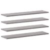 Estantes Pared 4 Uds Madera Ingeniería Gris Sonoma 80x20x1,5 Cm