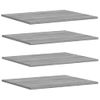 Estantes Pared 4 Uds Madera Ingeniería Gris Sonoma 60x50x1,5 Cm