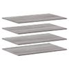 Estantes Pared 4 Uds Madera Ingeniería Gris Sonoma 80x50x1,5 Cm