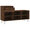 Vidaxl Mueble Zapatero Madera Contrachapada Roble Marrón 102x36x60 Cm