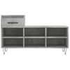 Vidaxl Mueble Zapatero Madera Contrachapada Gris Hormigón 102x36x60 Cm