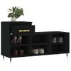 Vidaxl Mueble Zapatero Madera Contrachapada Negro 102x36x60 Cm