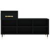 Vidaxl Mueble Zapatero Madera Contrachapada Negro 102x36x60 Cm