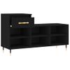 Vidaxl Mueble Zapatero Madera Contrachapada Negro 102x36x60 Cm