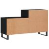 Vidaxl Mueble Zapatero Madera Contrachapada Negro 102x36x60 Cm