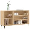 Vidaxl Mueble Zapatero Madera Contrachapada Roble Sonoma 102x36x60 Cm Marrón