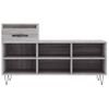 Vidaxl Mueble Zapatero Madera Contrachapada Gris Sonoma 102x36x60 Cm