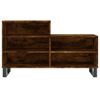 Vidaxl Mueble Zapatero Madera Contrachapada Roble Ahumado 102x36x60 Cm Marrón