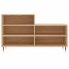 Vidaxl Mueble Zapatero Madera Contrachapada Roble Sonoma 102x36x60 Cm Marrón