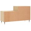 Vidaxl Mueble Zapatero Madera Contrachapada Roble Sonoma 102x36x60 Cm Marrón