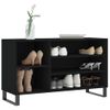 Vidaxl Mueble Zapatero Madera Contrachapada Negro 102x36x60 Cm