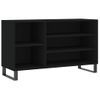 Vidaxl Mueble Zapatero Madera Contrachapada Negro 102x36x60 Cm