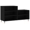 Vidaxl Mueble Zapatero Madera Contrachapada Negro 102x36x60 Cm