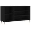 Vidaxl Mueble Zapatero Madera Contrachapada Negro 102x36x60 Cm